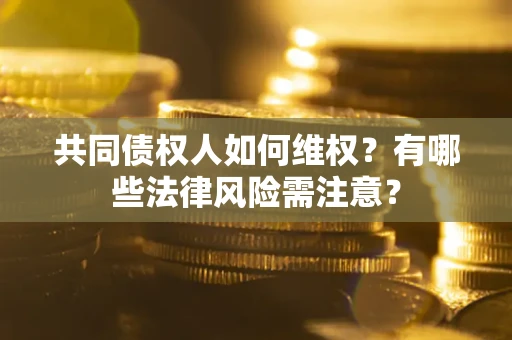武汉共同债权人如何维权？有哪些法律风险需注意？