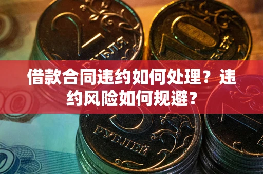 武汉借款合同违约如何处理？违约风险如何规避？