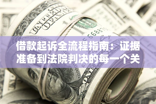 武汉借款起诉全流程指南：证据准备到法院判决的每一个关键步骤