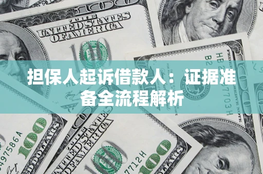 武汉担保人起诉借款人：证据准备全流程解析