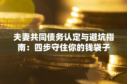 武汉夫妻共同债务认定与避坑指南：四步守住你的钱袋子
