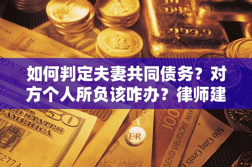 武汉如何判定夫妻共同债务？对方个人所负该咋办？律师建议