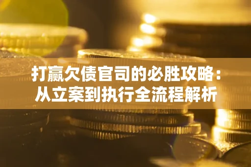 武汉打赢欠债官司的必胜攻略：从立案到执行全流程解析