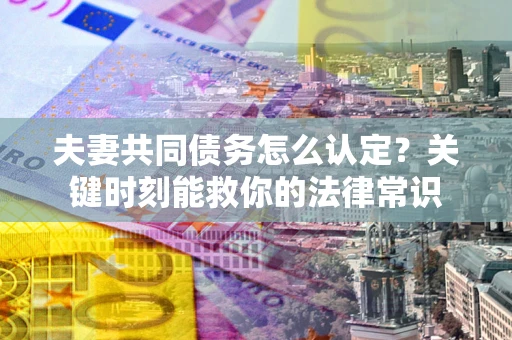 武汉夫妻共同债务怎么认定？关键时刻能救你的法律常识
